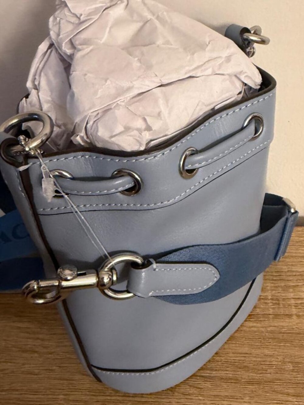 Coach Rowan Satchel CR122 Light Khaki Chalk NWT